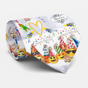 Happy Birthday Merry Christmas Tie,  Tie