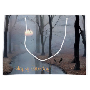 Happy Birthday Misty Morning Large Gift Bag