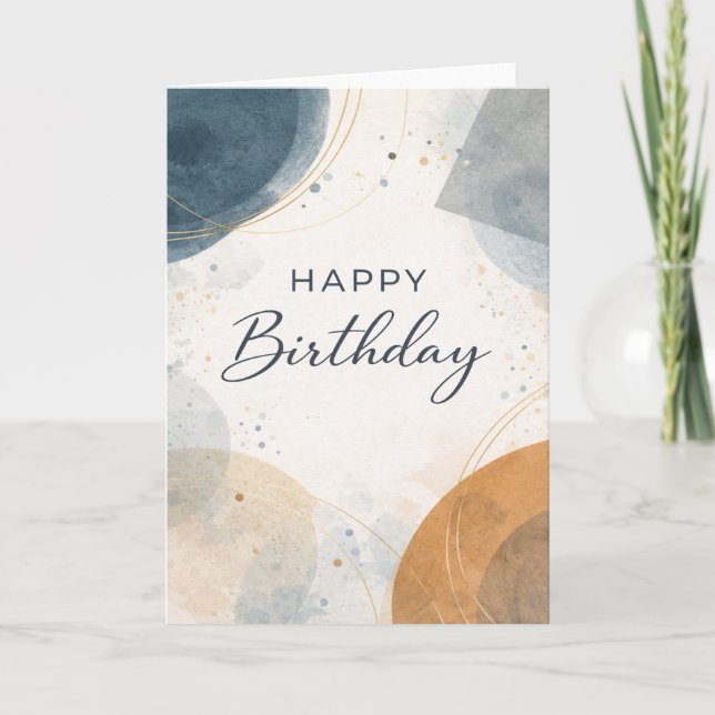 Happy Birthday - modern Card (Front)