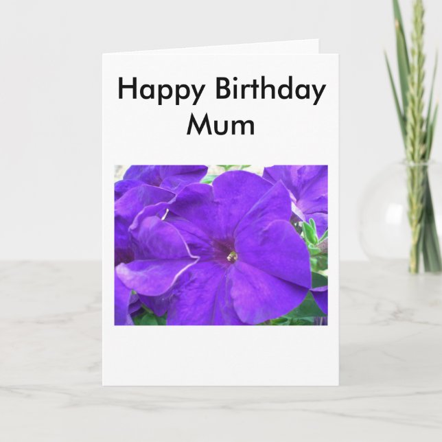 Happy BIrthday Mom Card (Front)