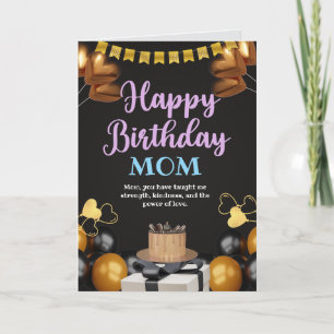 Happy Birthday Mom Card