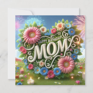 Happy Birthday Mom Card