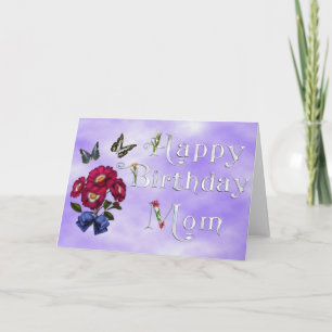 Happy birthday mom card