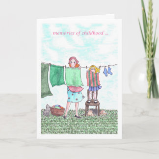 Happy Birthday Mom- childhood memories Card