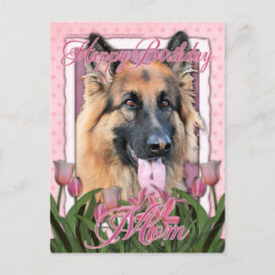 Happy Birthday Mom - German Shepherd - Chance Postcard