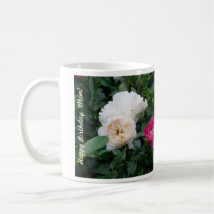 Happy Birthday Mom Mug with Colourful Roses