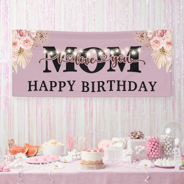 Happy Birthday Mom Party  Banner (Party)