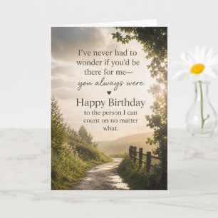 Happy Birthday Mom Quote Hopeful Rain & Sunshine Card