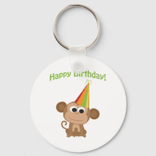 Happy Birthday! Monkey Keychain
