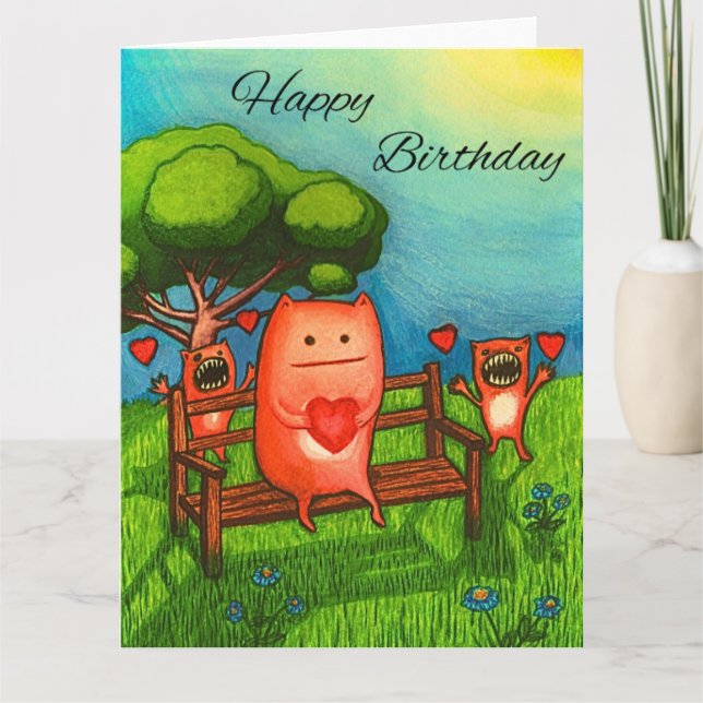 HAPPY BIRTHDAY MONSTER CARD (Front)