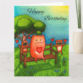 HAPPY BIRTHDAY MONSTER CARD