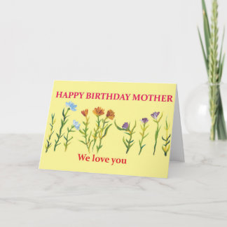 Happy Birthday Mother Card