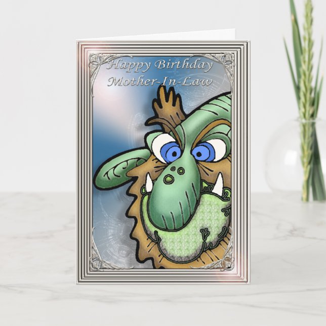 Happy Birthday Mother-In-Law Humourous Card (Front)