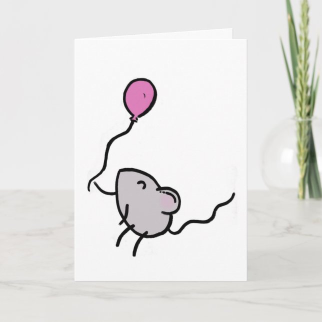 Happy Birthday! Mouse Card (Front)