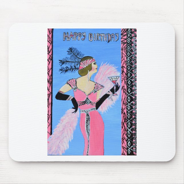 Happy Birthday Mouse Pad (Front)