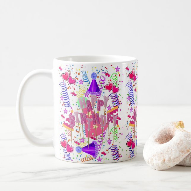 Happy Birthday Mug (With Donut)