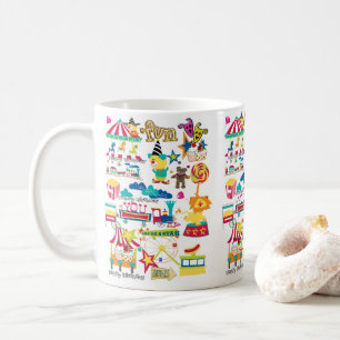 Happy Birthday Mug Carnival Circus