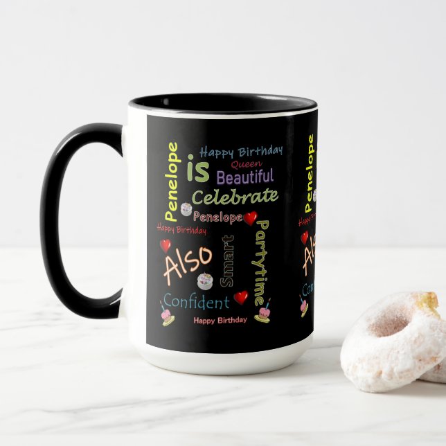 Happy Birthday Mug Penelope (With Donut)