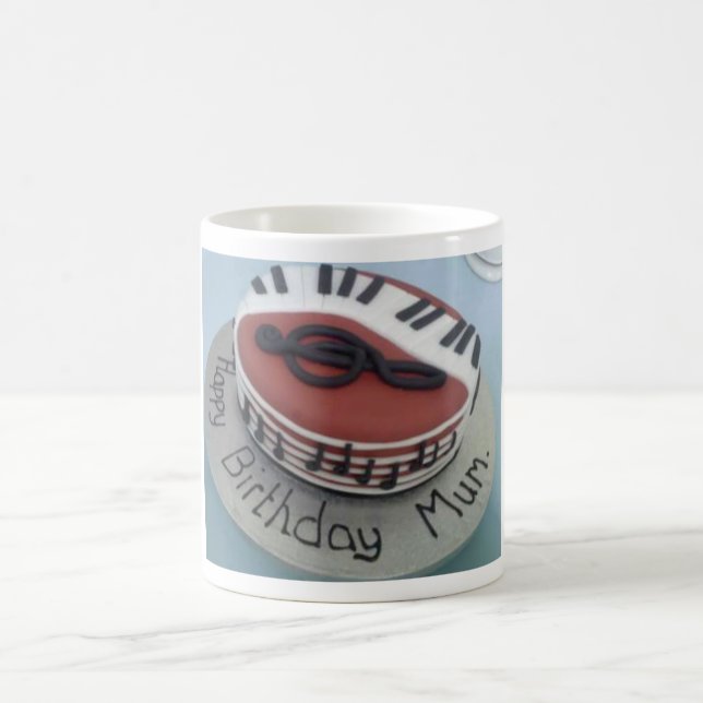 Happy birthday mum cake coffee mug (Center)
