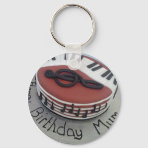 Happy birthday mum cake keychain