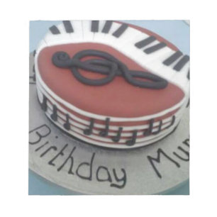 Happy birthday mum cake notepad