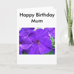 Happy BIrthday Mum Card