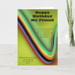 Happy Birthday My Friend Card