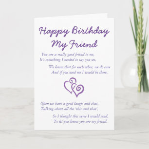 Happy Birthday My Friend Card