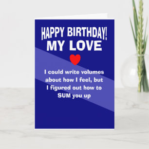 Happy birthday my love card