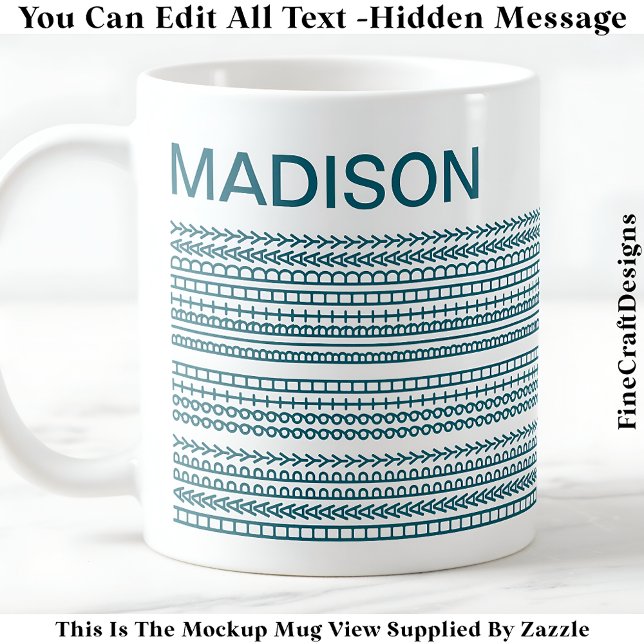 Happy Birthday & Name Hidden Message 093T Coffee Mug (Creator Uploaded)
