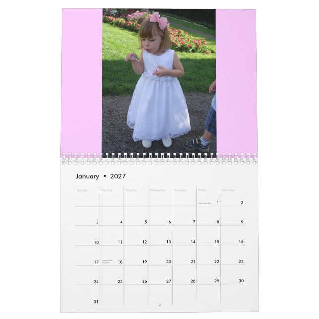 Happy Birthday Nana! Calendar (Jan 2027)