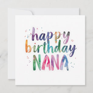 Happy Birthday Nana Card