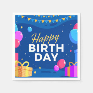 Happy Birthday Napkin