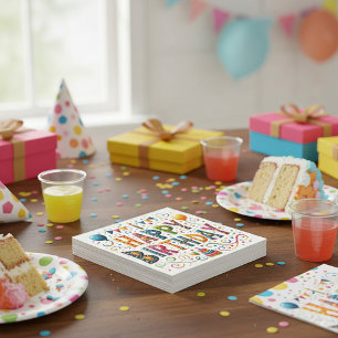 Happy Birthday Napkin