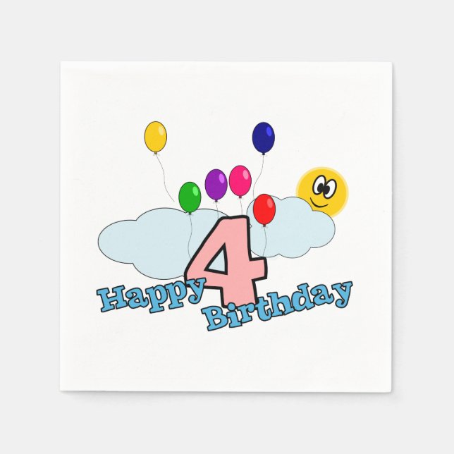 Happy Birthday Napkin (Front)