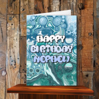 Happy Birthday Nephew | Abstract Art Card