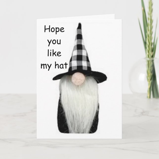 HAPPY **BIRTHDAY** NEW HAT FOR YOUR DAY! CARD (Front)