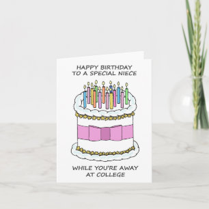 Happy Birthday Niece Away at College Card