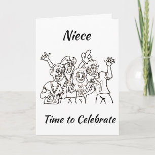 HAPPY BIRTHDAY ***NIECE*** FROM ALL OF US CARD