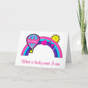 Happy Birthday Niece from Aunt Name Customizable Card