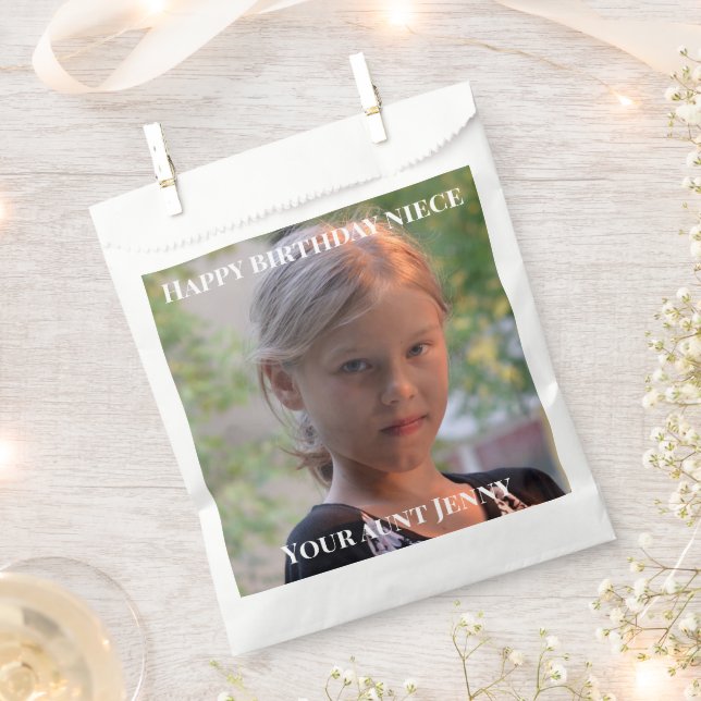 Happy Birthday niece gift Favour Bag (Clipped)