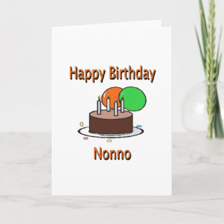 Happy Birthday Nonno Italian Grandpa Birthday Desi Card