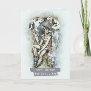 Happy Birthday, Now Go Be a Man Card