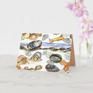 Happy Birthday Ocean Tide Pool Sea Creatures  Card