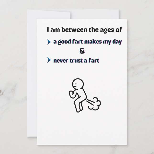 Happy Birthday Old 40 50 60 70 80 Funny Invitation (Front)