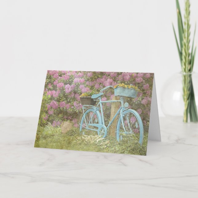 Happy Birthday Old Bicycle Card (Front)