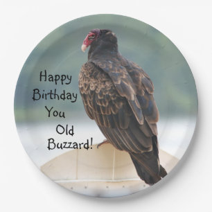 Happy Birthday Old Buzzard Paper Plate