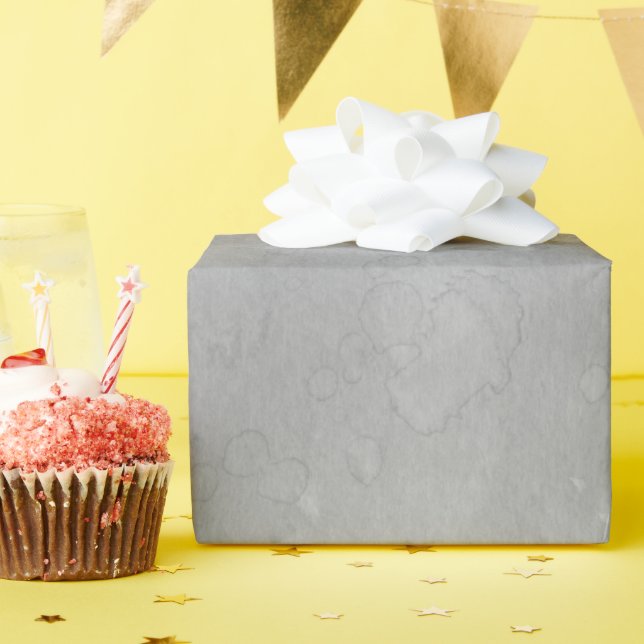 Happy Birthday on Grey Watercolor Wrapping Paper (Birthday Party)