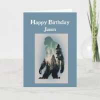Happy Birthday One of a Kind Sasquatch Big Foot