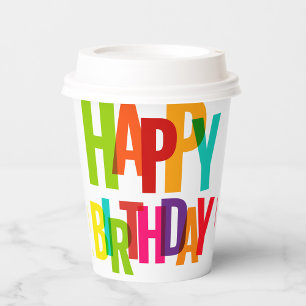 Happy Birthday Paper Cups